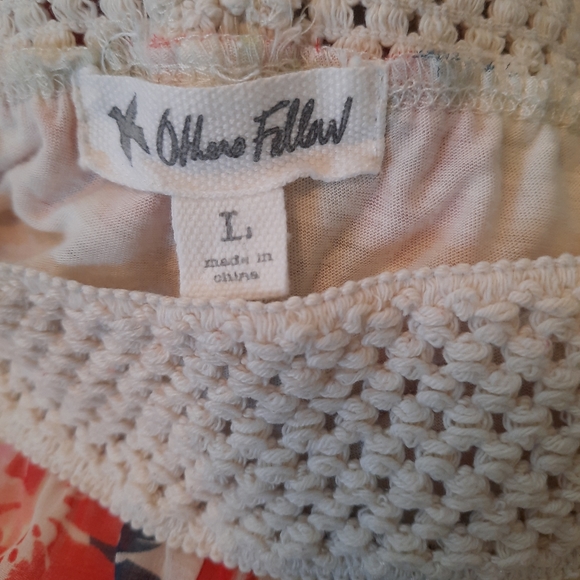 Sheer floral swim cover up palazzo pants LG *B - Picture 7 of 7